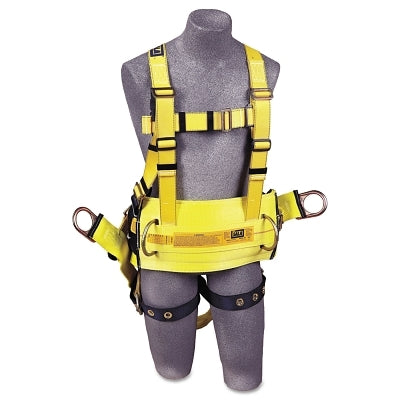 3M Delta Derrick Harness with Pass Thru Connection, Extended Back D-Ring, Medium (098-1106108)