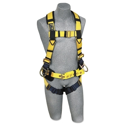 3M Delta Iron Worker's Harness with Pass Thru Buckle Leg Straps, Back D-Ring, Large (098-1106450)