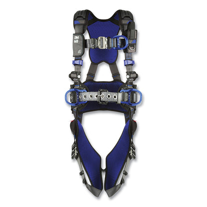 3M ExoFit™ X300 Comfort Construction Climbing/Positioning Safety Harness, Bk/Fr/Hip D-Rings, XL, Auto-Lock QC/Revolver (098-1113160)