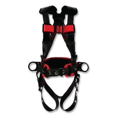 3M Protecta® Construction Style Positioning Harness, Standard, D-Rings, Leg Buckles, 2X-Large, Pass-Through Chest Connection (098-1161311)