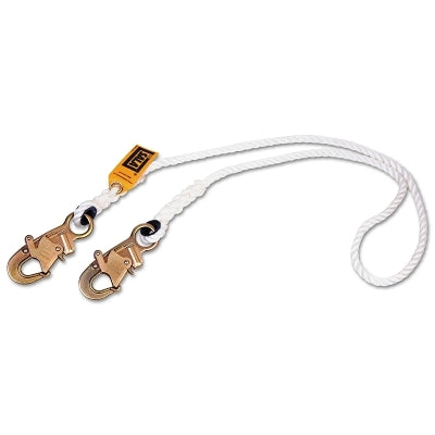 3M Rope Positioning Nylon Lanyards, 6 ft, Self-Locking Snap Hook, 310 lb (098-1232354)