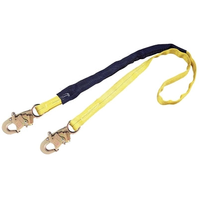3M EZ Stop III Shock Absorbing Lanyard, 6 ft, Self-Locking Snaps Connection (098-1244006)