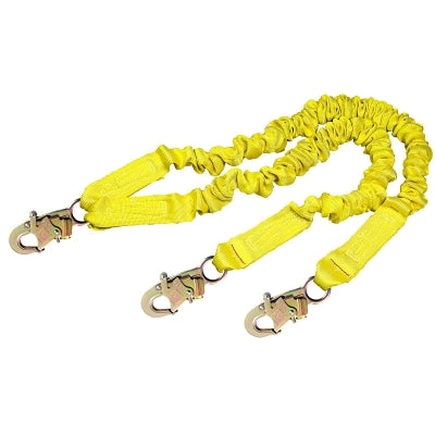 3M ShockWave2 Shock Absorbing Lanyard, 6 ft, Double Locking Connection, 2 Legs (098-1244406)