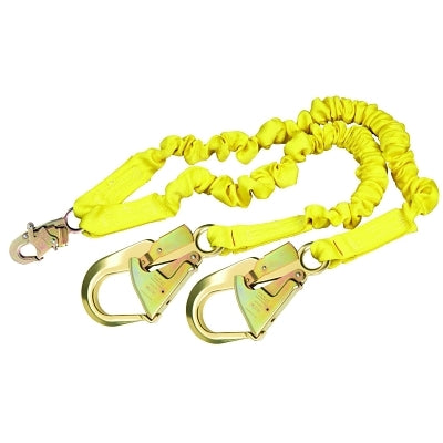 3M ShockWave2 Shock Absorbing Lanyard, 6 1/4 in, Double Locking Snap, 2 Legs (098-1244409)