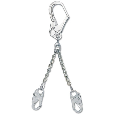 Capital Safety PRO Chain Rebar/Positioning Lanyards, 24 in, Self-Locking Snap Hook, 310 lb (098-1350150)