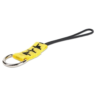 3M D-ring Attachment, 1500009, 1 in W x 3.5 in L, Webbed Nylon, with Cord, Yellow (098-1500009)