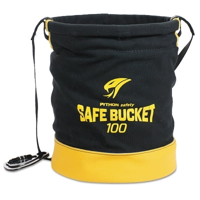 3M Python Safety Spill Control Bucket, Carabiner Connection, 100lb Cap,Black/Yellow (098-1500133)