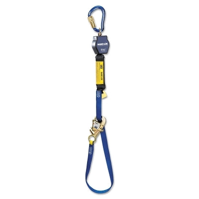3M Nano-Lok™ Tie-Back Self Retracting Lifeline, 9 ft, Tie-Back Snap Hook, Carabiner Top Connector, Single Leg (098-3101367)