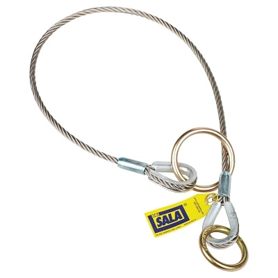 3M Wire Rope Choker Slings, O-Ring/D-Ring, 6 ft Cable (098-5900551)
