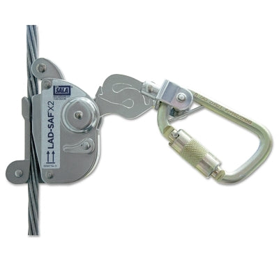 3M Lad-Saf X2 Detachable Cable Sleeves, 11/16", Self-locking/Closing-Gate Connector (098-6160030)