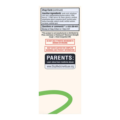 Foster & Thrive™ Cold and Cough Relief 20 mg; 400 mg / 20 mL Strength Liquid 4 oz. (1238986_EA)