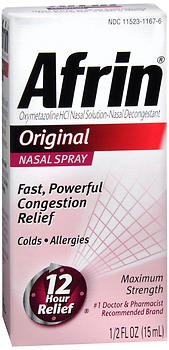 Afrin® Original Sinus Relief 0.05% Strength Nasal Spray 15 mL (1014699_EA)
