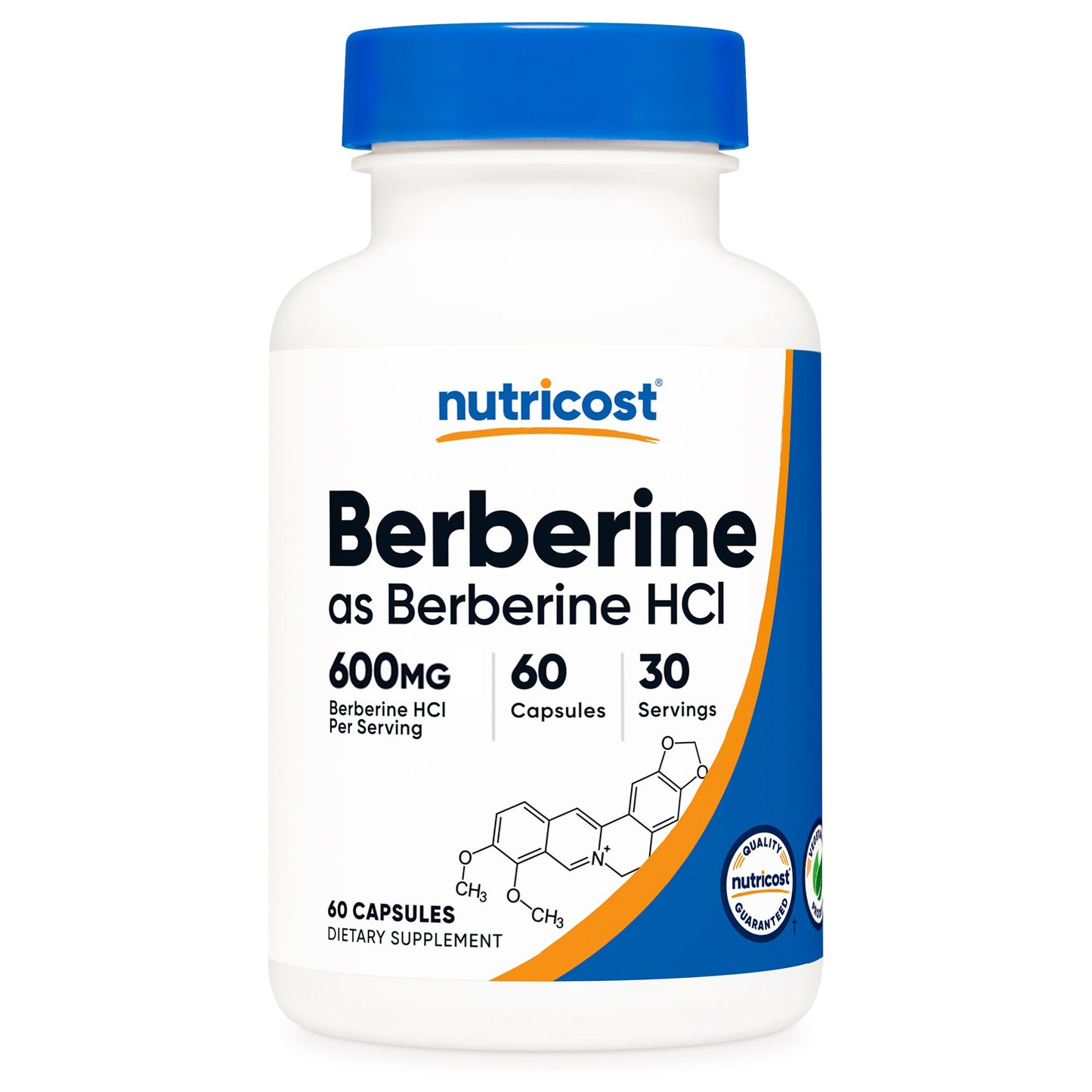 nutricost® Dietary Supplement Berberine 600 mg Strength Capsule 60 Per Bottle (1270245_BT)