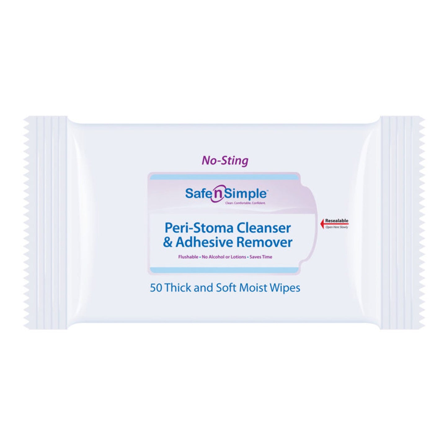 Safe n Simple™ Adhesive Remover Wipe 50 per Pack (704616_PK)