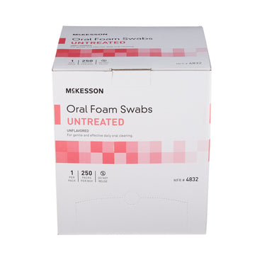 McKesson Oral Swab Untreated Foam Tip 1 per Pack (864650_EA)