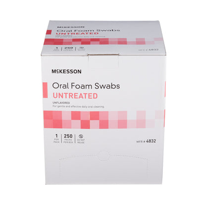 McKesson Oral Swab Untreated Foam Tip 1 per Pack (864650_EA)