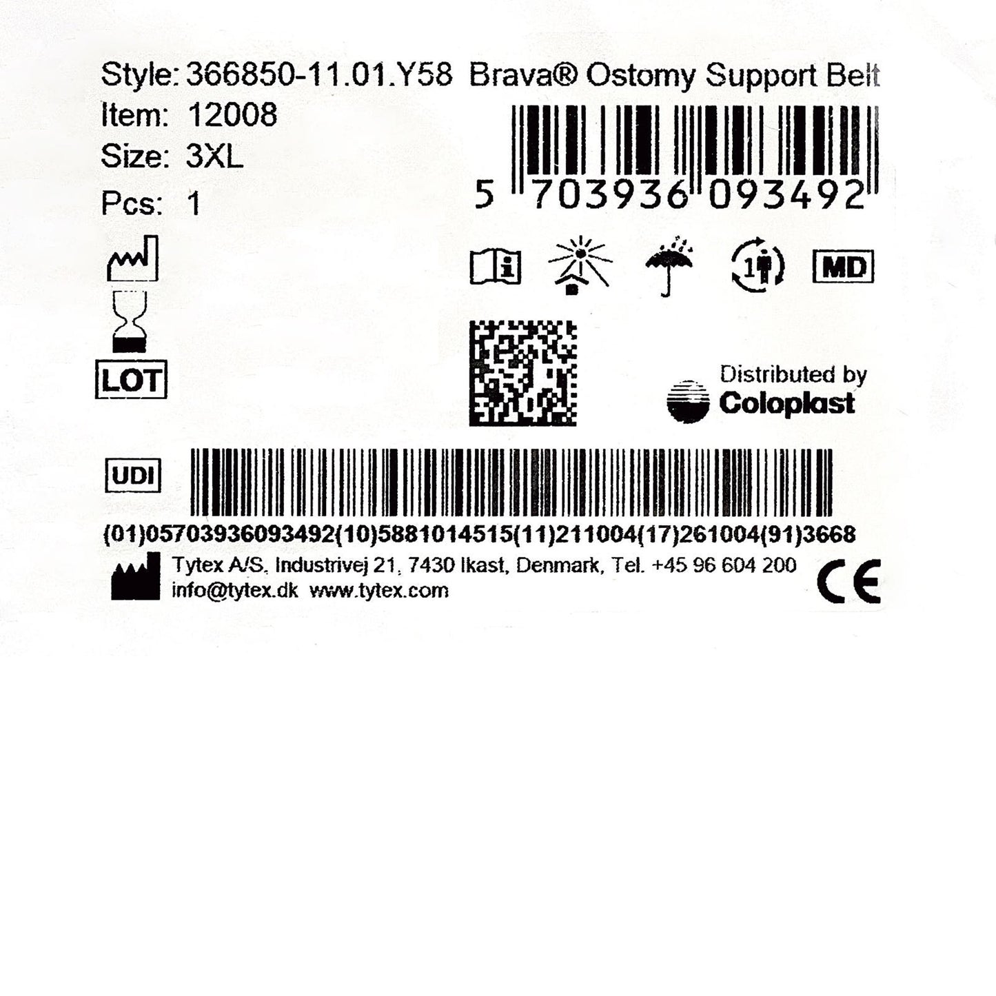 Brava® Ostomy Support Belt Brava® (1124364_BX)