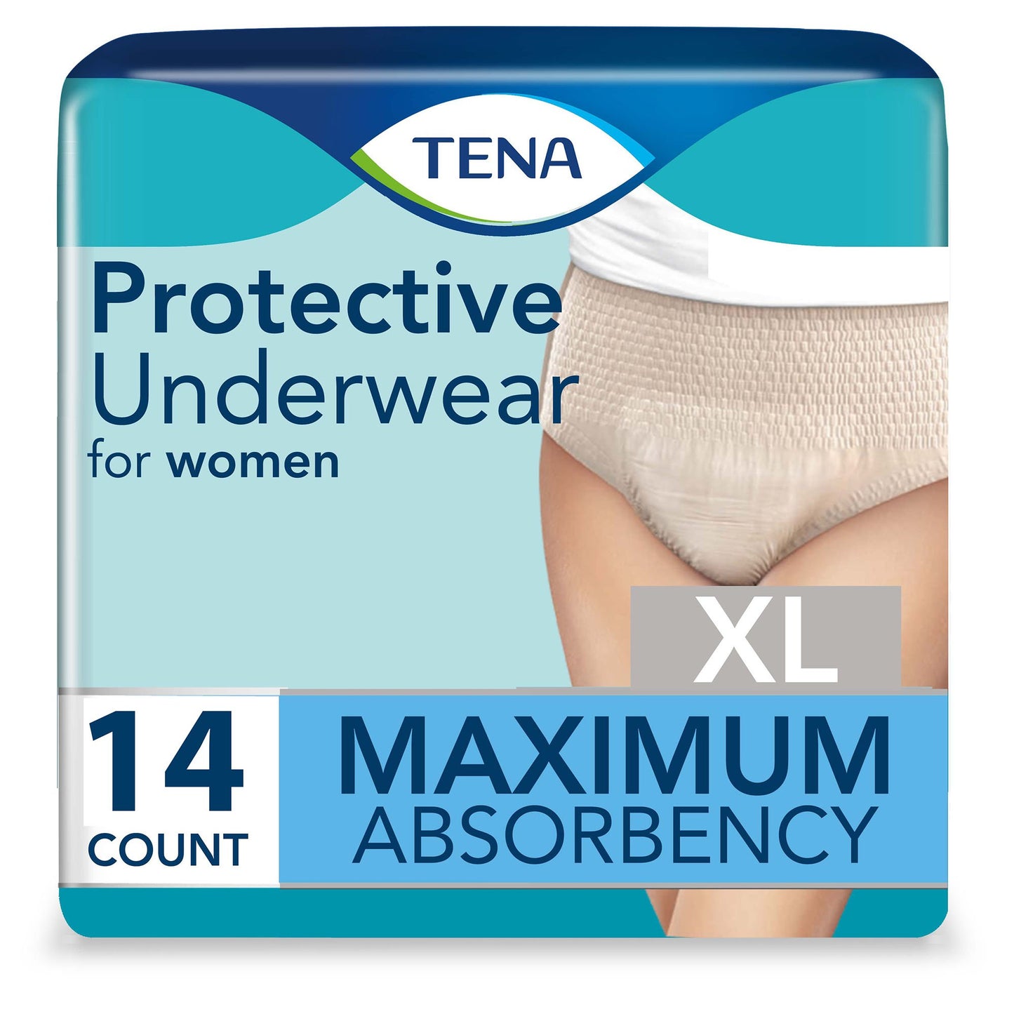 TENA® ProSkin™ Protective Female Adult Absorbent Underwear Pull On with Tear Away Seams X-Large Disposable Moderate Absorbency (1135409_CS)