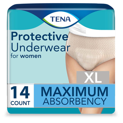 TENA® ProSkin™ Protective Female Adult Absorbent Underwear Pull On with Tear Away Seams X-Large Disposable Moderate Absorbency (1135409_CS)