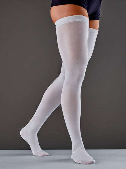 3M™ Futuro™ Anti-embolism Stocking Thigh High Medium / Short White Closed Toe (1084281_CS)