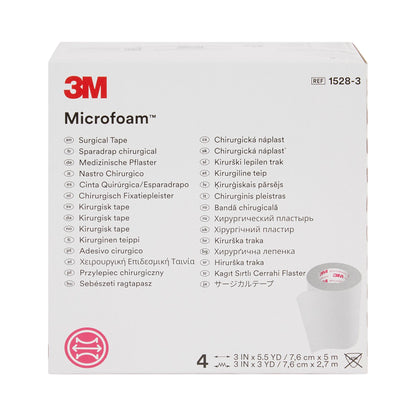 3M™ Microfoam™ Medical Tape White 3 Inch X 5-1/2 Yard Elastic / Foam NonSterile (5947_RL)