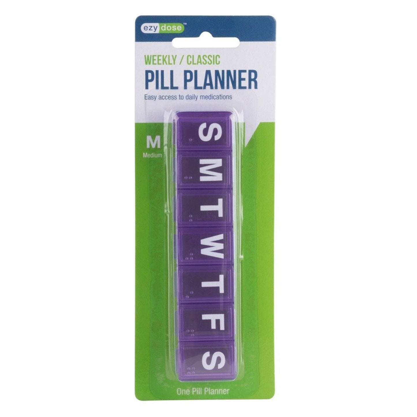 Ezy Dose® Pill Organizer Medium 7 Day 1 Dose (634083_PK)