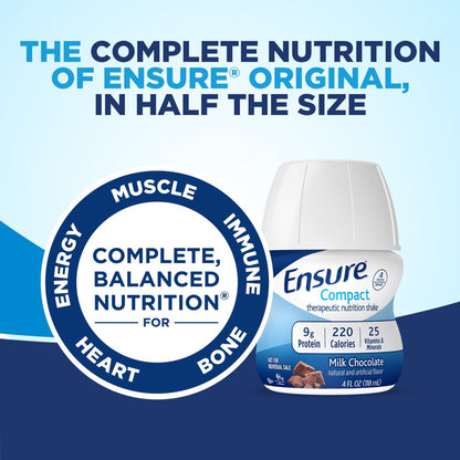 Ensure® Compact Therapeutic Nutrition Shake Oral Supplement Milk Chocolate Flavor Liquid 4 oz. Bottle (1217810_EA)