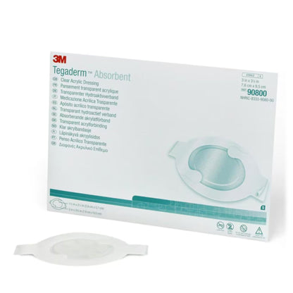 3M™ Tegaderm™ Absorbent Absorbent Transparent Film Dressing 3 X 3-3/4 Inch Oval Sterile (1220167_CS)