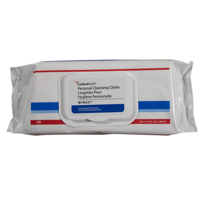 Cardinal Health™ Wings™ Personal Cleansing Wipe Soft Pack Scented 48 Count (1189846_PK)