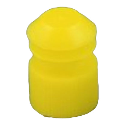 McKesson Tube Closure Polyethylene Flanged Plug Cap Yellow 13 mm For Use with 13 mm Blood Drawing Tubes, Glass Test Tubes, Plastic Culture Tubes NonSterile (1175285_BG)