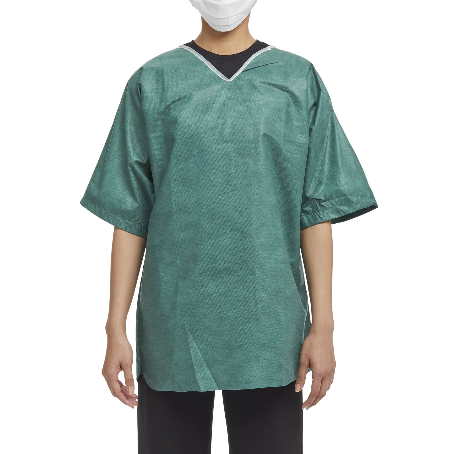 Graham Medical Products Patient Shirt Medium Green Without Pockets Short Sleeve Unisex (943154_CS)