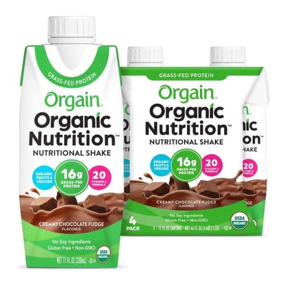 Orgain® Organic Nutritional Shake Oral Supplement Creamy Chocolate Fudge Flavor Liquid 11 oz. Carton (1039287_EA)