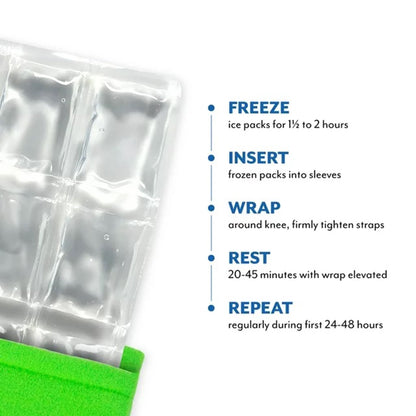 Polar Ice® Cold Pack with Wrap Knee Standard 13 X 16 Inch Nylon / Polyester / Water Reusable (1106916_EA)