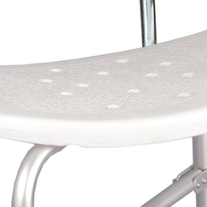 McKesson Bath Bench Without Arms Aluminum Frame With Backrest 20 Inch Seat Width 500 lbs. Weight Capacity (1205414_CS)