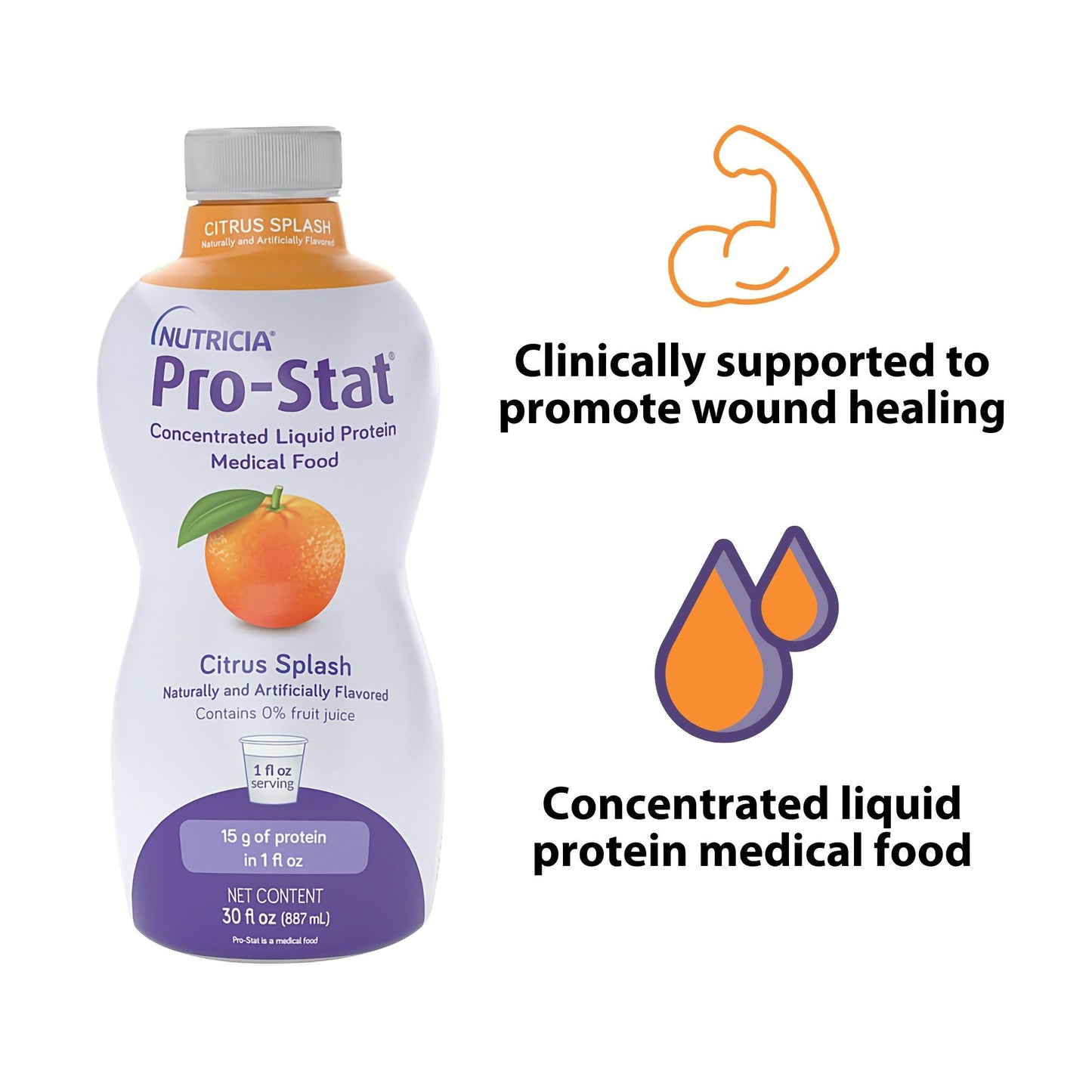 Pro-Stat® Oral Supplement Citrus Splash Flavor Liquid 30 oz. Bottle (534275_EA)
