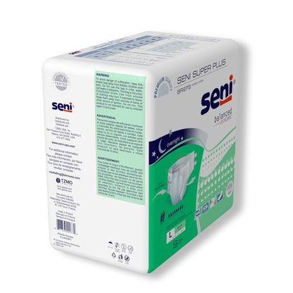 Seni® Super Plus Unisex Adult Incontinence Brief Large Disposable Heavy Absorbency (1163824_PK)