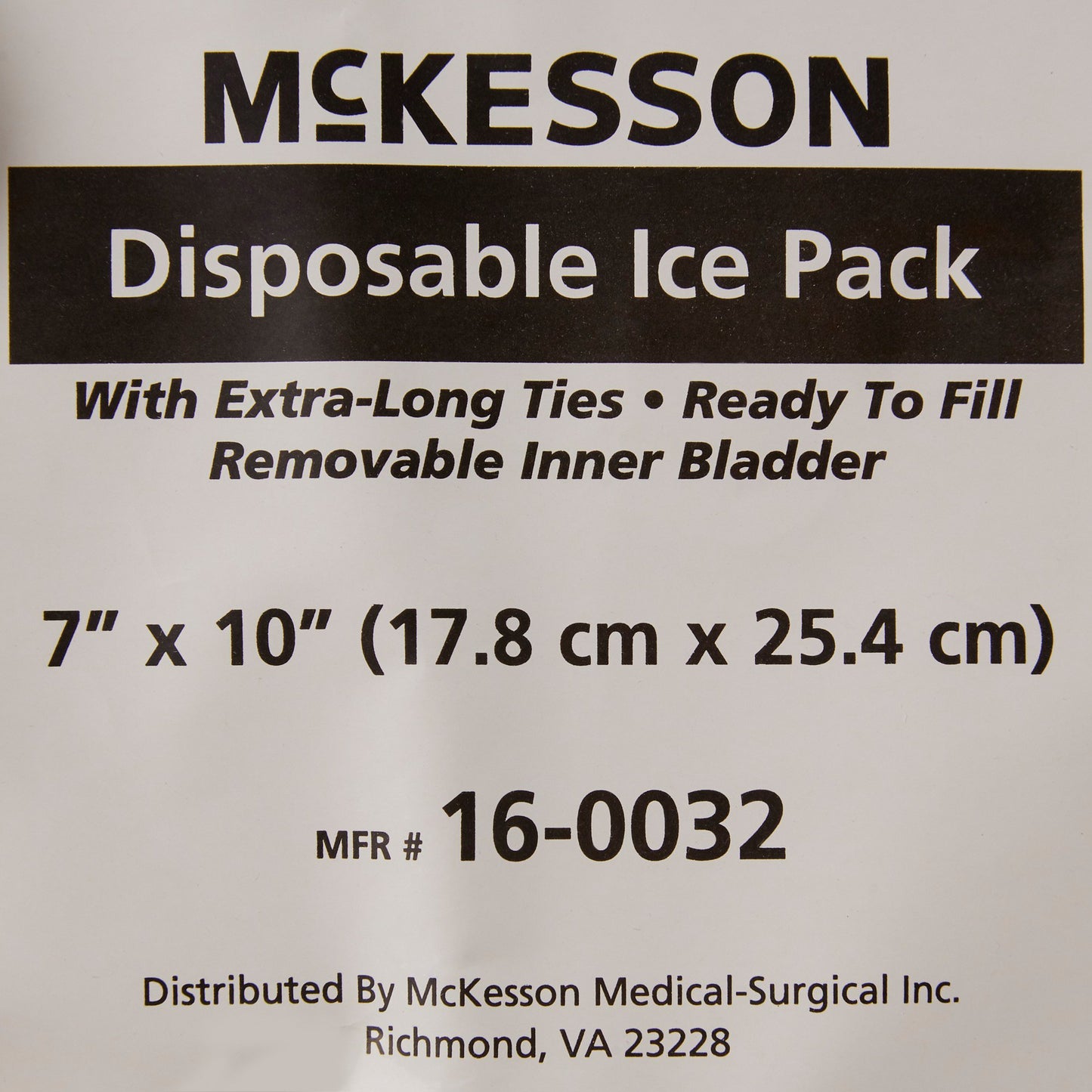 McKesson Ice Bag General Purpose 7 X 10 Inch Fabric Disposable (485416_CS)