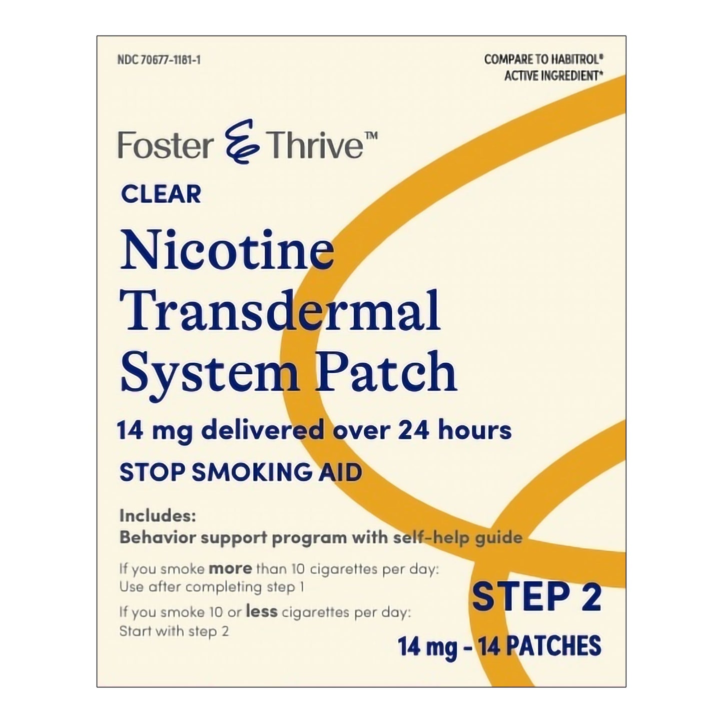 Foster & Thrive™ Stop Smoking Aid 14 mg Strength Transdermal Patch (1244995_BX)