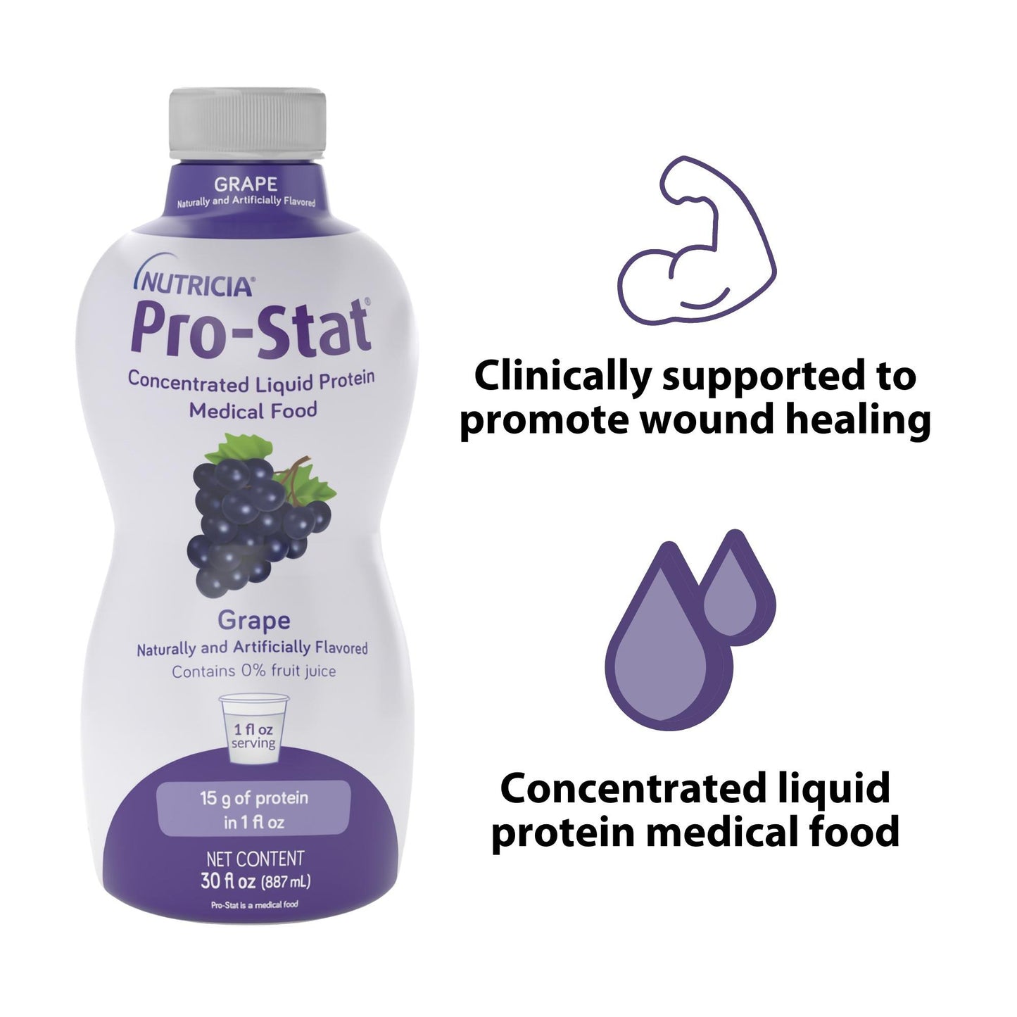Pro-Stat® Oral Supplement Grape Flavor Liquid 30 oz. Bottle (728063_CS)