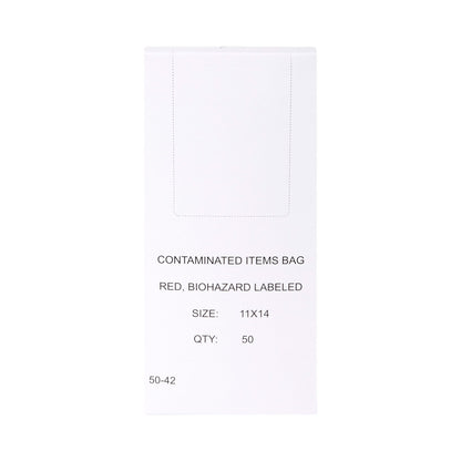 McKesson Biohazard Waste Bag Biohazard Symbol / Infectious Waste 1 to 3 gal. Red 11 X 14 Inch (223411_BX)
