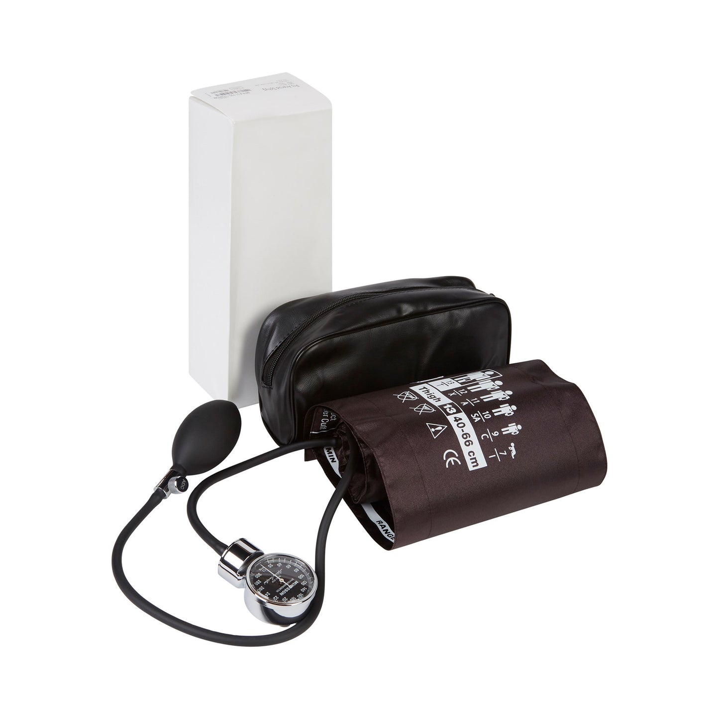 McKesson LUMEON™ Aneroid Sphygmomanometer Unit Thigh Cuff Nylon Cuff 40 - 66 cm Pocket Aneroid (1028721_BX)