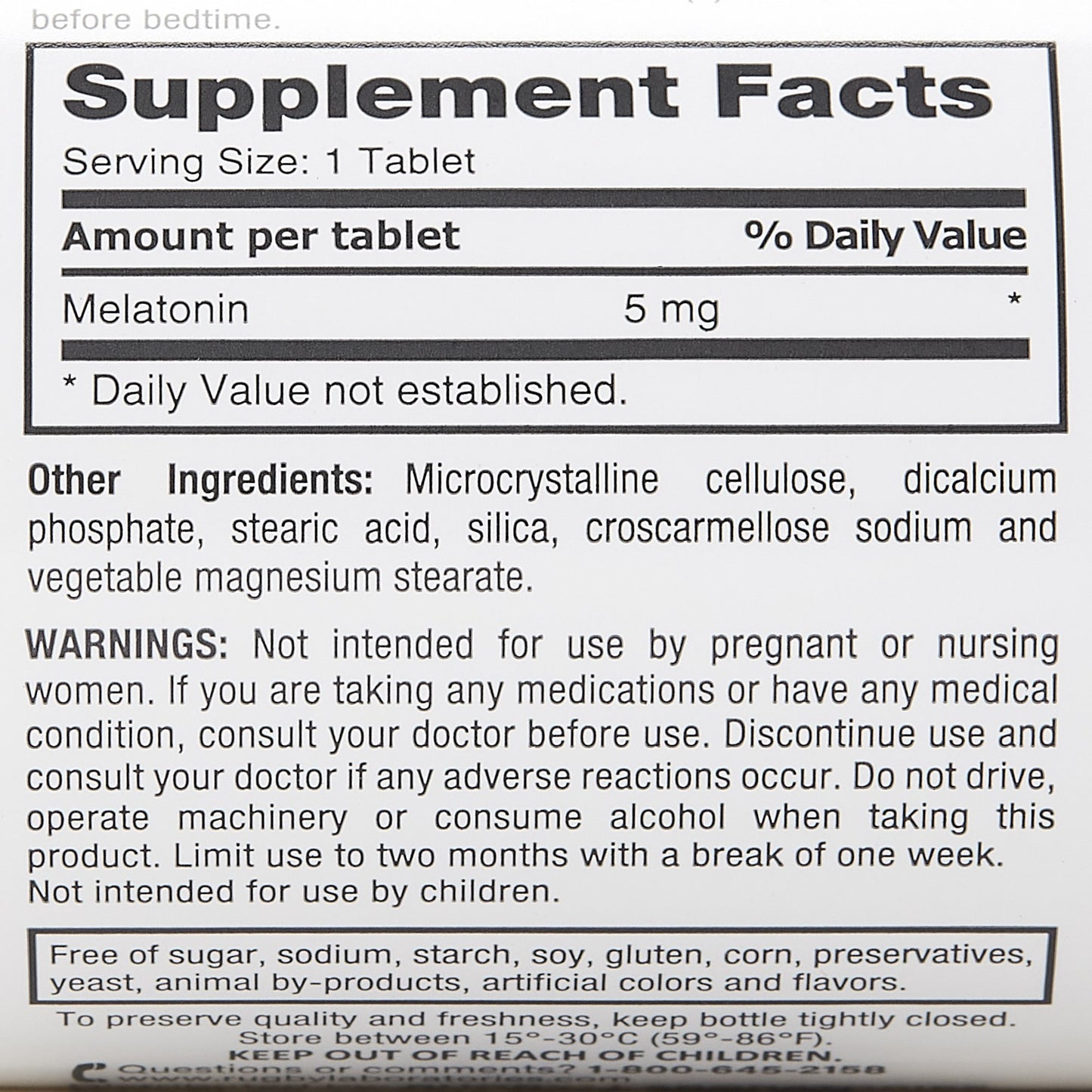 Major Pharmaceuticals Natural Sleep Aid 90 per Bottle Tablet 5 mg Strength (1174114_BT)
