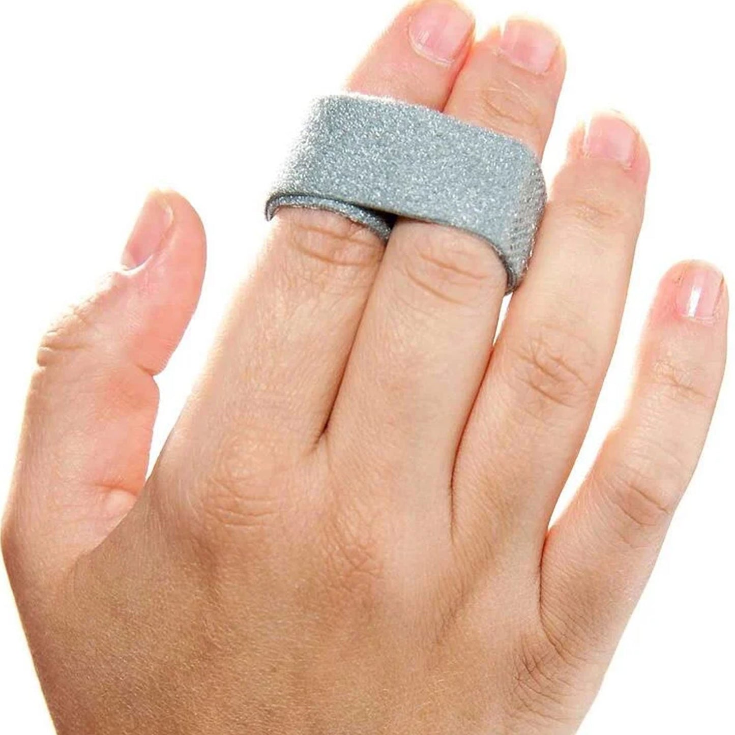 3pp® Buddy Loops® Finger Wrap Splint Adult One Size Fits Most Hook and Loop Strap Closure Finger Gray (894835_BX)