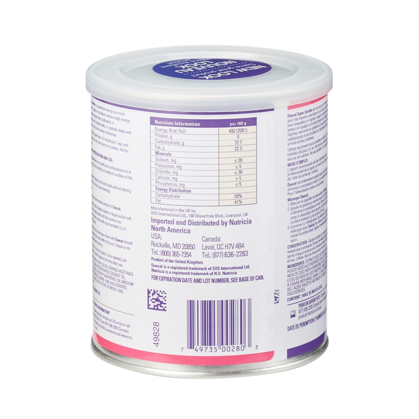 Duocal® Oral Supplement Unflavored Powder 14 oz. Can (711848_EA)