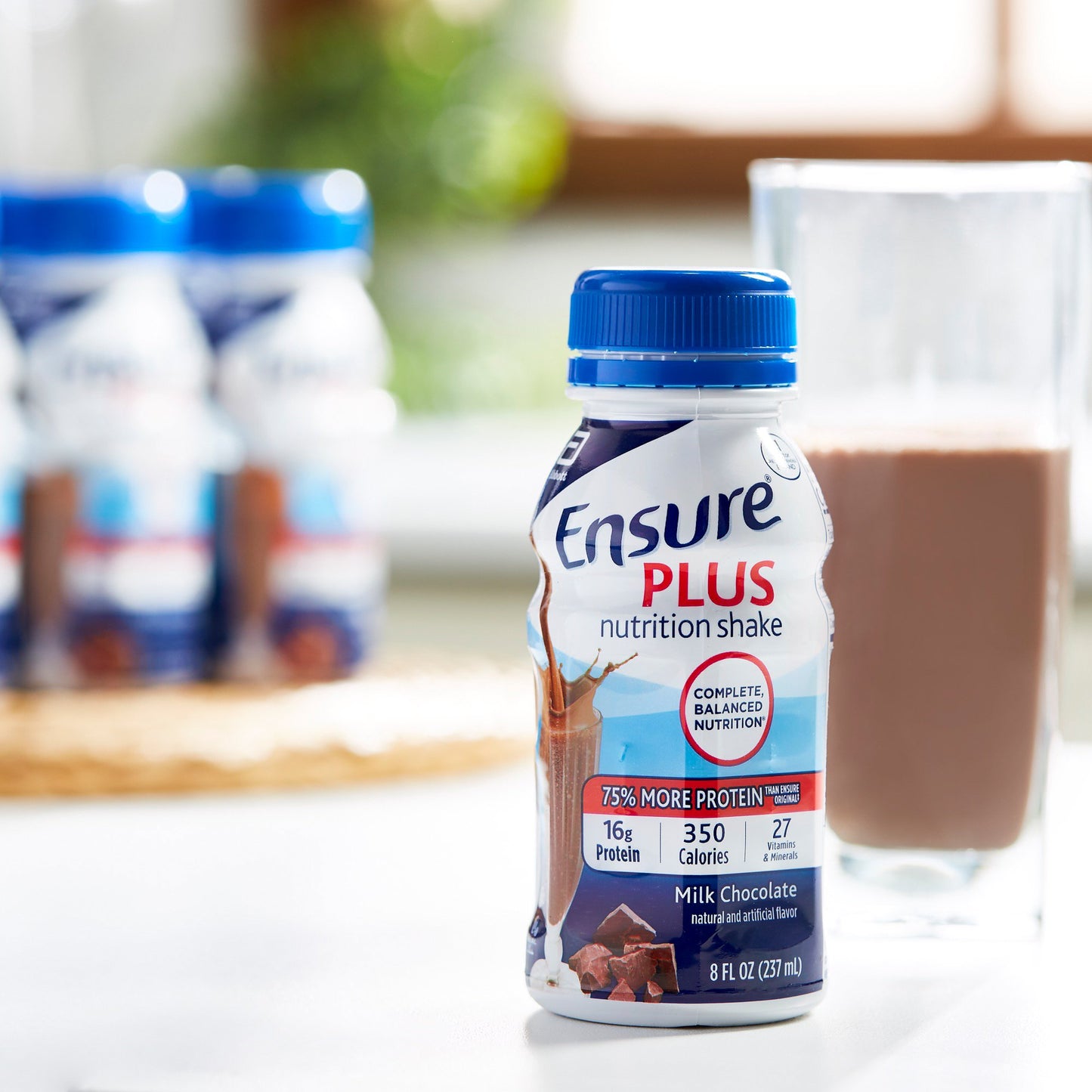 Ensure® Plus Nutrition Shake Oral Supplement Milk Chocolate Flavor Liquid 8 oz. Bottle (649272_PK)