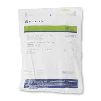 ULTRA Non-Reinforced Surgical Gown with Towel X-Large Blue Sterile AAMI Level 3 Disposable (217167_CS)