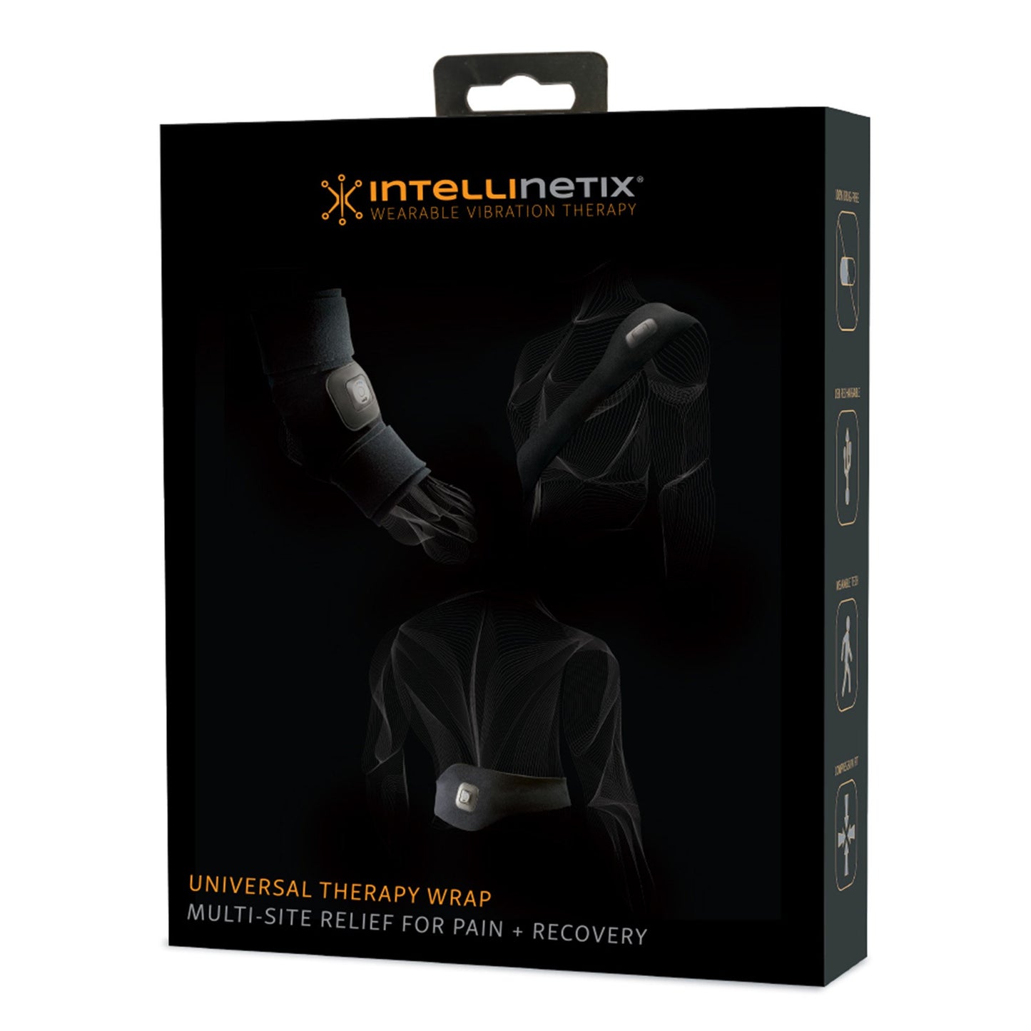 Intellinetix® Universal Vibration Therapy Wrap Lumbar / Arm / Knee / Calf / Foot One Size Fits Most (1128956_EA)
