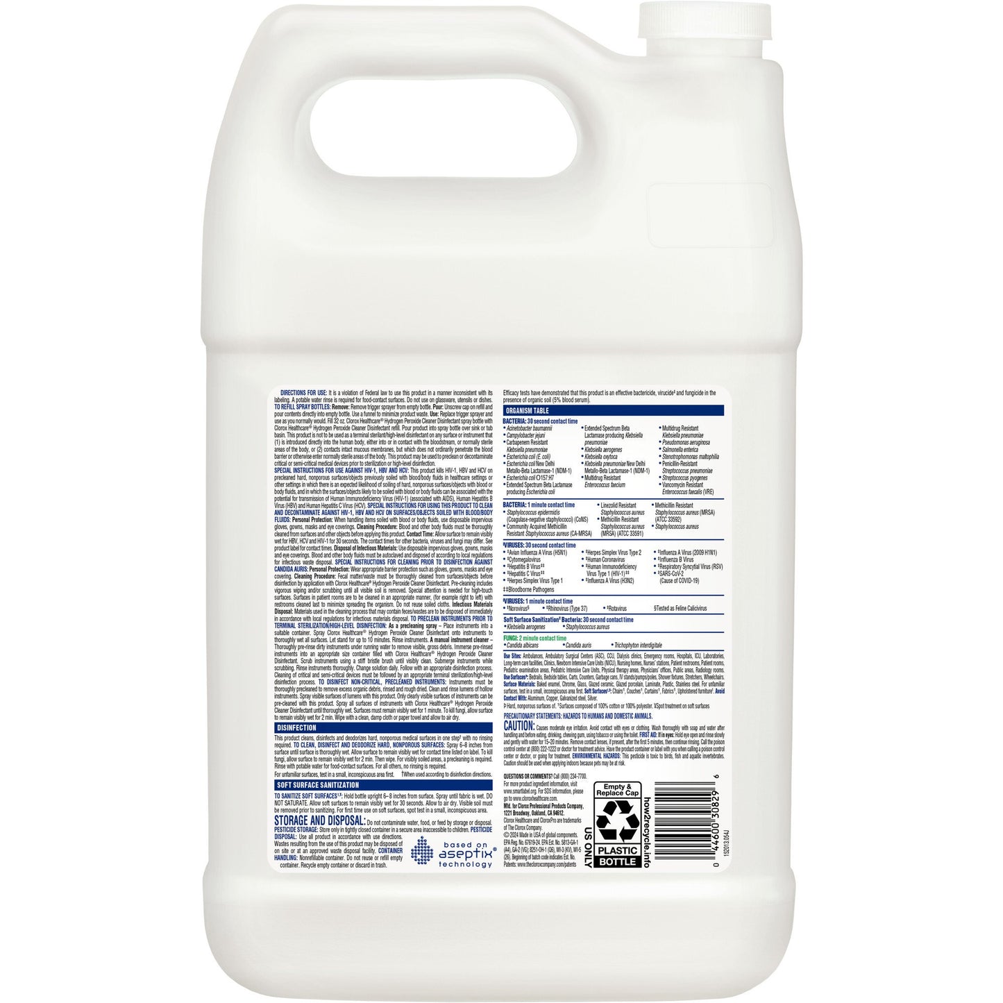 Clorox Healthcare® Surface Disinfectant Cleaner Refill Peroxide Based Manual Pour Liquid 1 gal. Jug Unscented NonSterile (914232_EA)