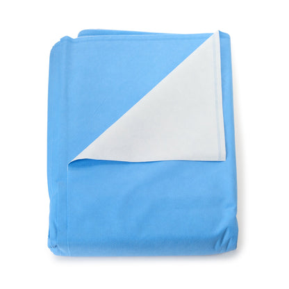 QUICK CHECK* H500 Sterilization Wrap White / Blue 48 X 48 Inch Dual Layer SMS Polypropylene Steam / EO Gas / Hydrogen Peroxide (809427_CS)