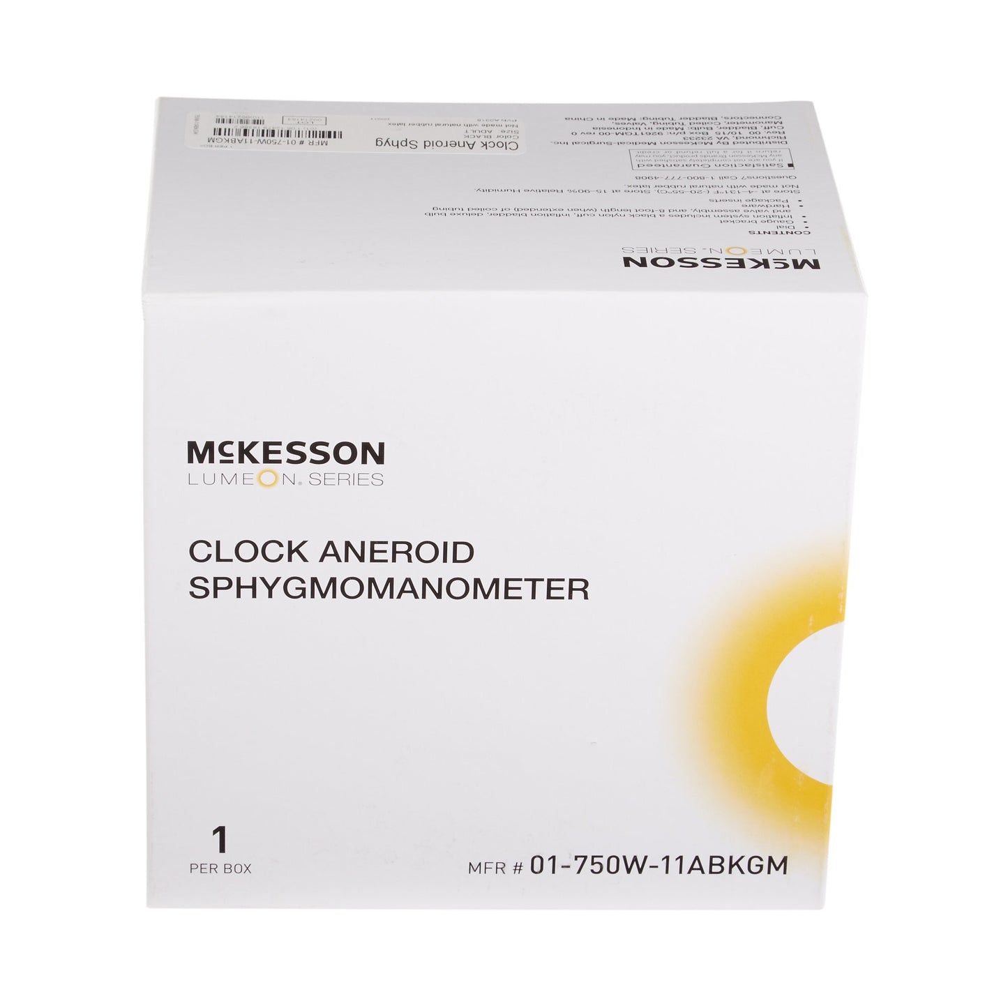 McKesson LUMEON™ Aneroid Sphygmomanometer Unit Adult Cuff Nylon Cuff 23 - 40 cm Wall Mount (803190_BX)
